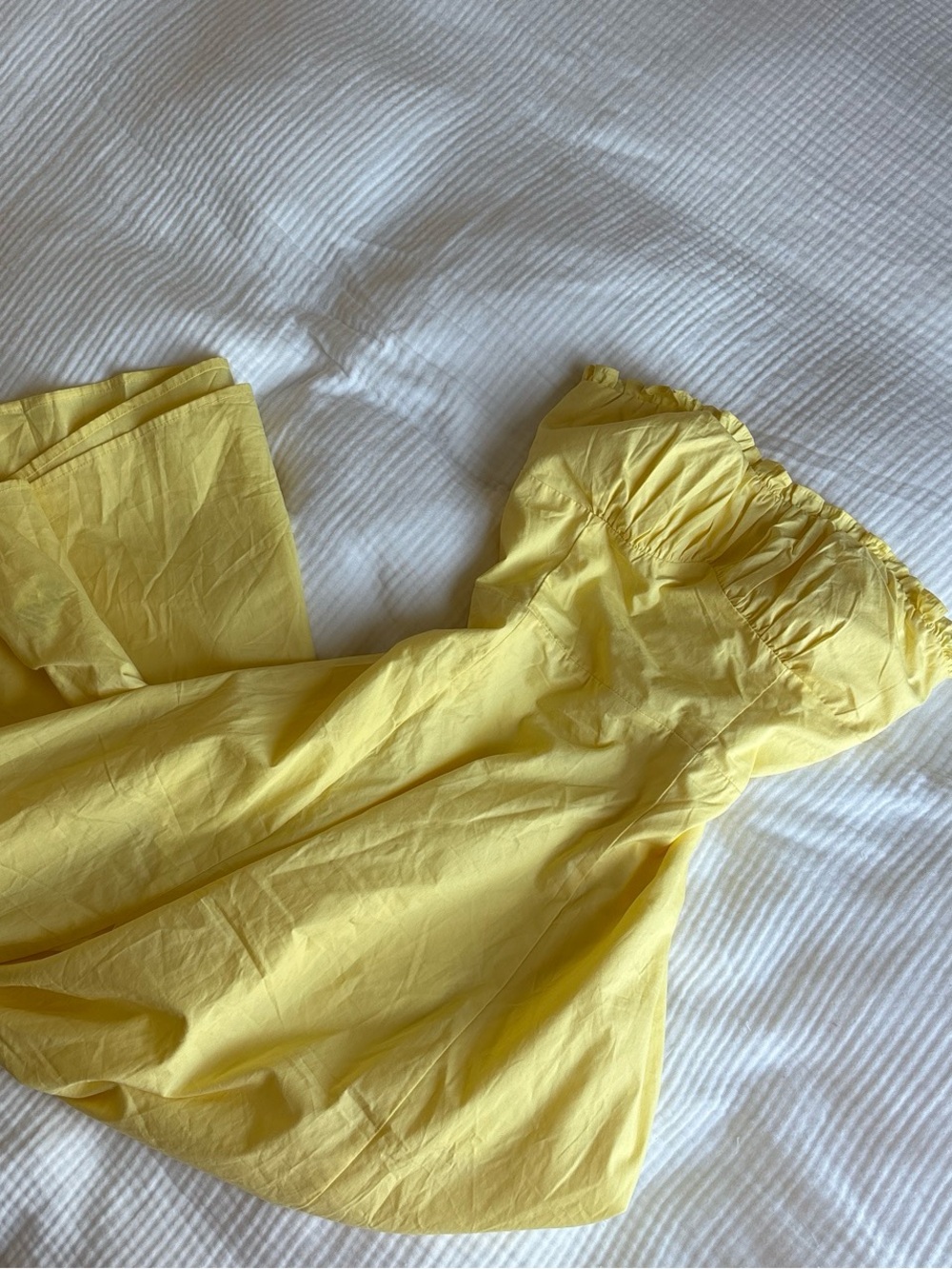 Commense Yellow Strapless Sundress